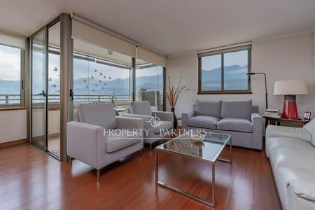 Luminoso departamento con vista despejada a Parque Sta Rosa de Apoquindo en Santa Rosa de Apoquindo, Las Condes, Región Metropolitana
