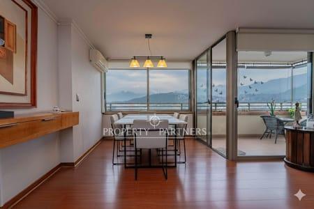 Luminoso departamento con vista despejada a Parque Sta Rosa de Apoquindo en Santa Rosa de Apoquindo, Las Condes, Región Metropolitana