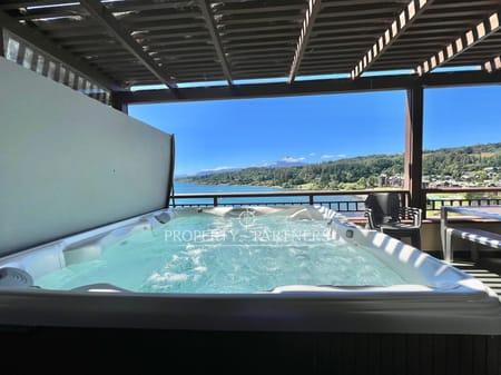 Gran  Departamento Duplex con insuperable vista a lago y Volcán  en Villarrica, Región de Araucania