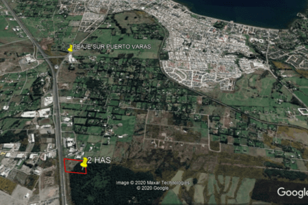 Terreno industrial de 2 há ubicado en ruta 5 sur en Puerto Varas, Región de Los Lagos