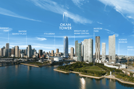 Okan Tower en Downtown Miami en Miami, Miami Dade, Florida